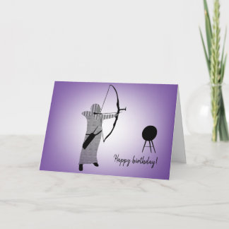 Mångfaldsdesign Muslim Girl Archer Card Kort