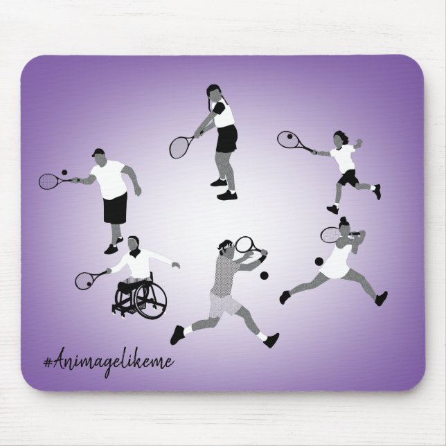 Mångfaldsdesign Tennis-Musmatta Musmatta (Framsidan)