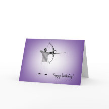 Mångfaldsdesigner Man Pararcher Birthday Card