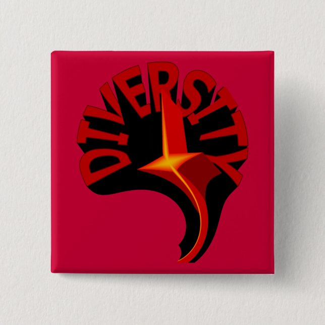 Mångfaldsstyrstjärna, knapp (Framsida)