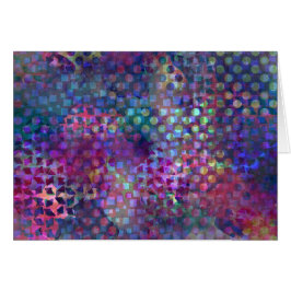 Mångfärgad abstrakt Digital konst Hälsningskort