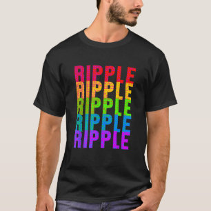 Mångfärgad XRP Cryptocurrency Currency Blockc T Shirt