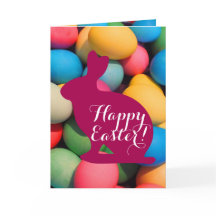 Mångfärgade ägg för glad påskkanin