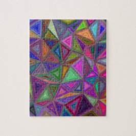 Mångfärgade kaotiska trianglar pussel