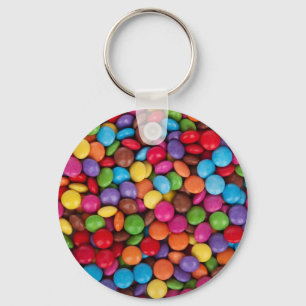 Mångfärgade sötsaker för Smarties Nyckelring