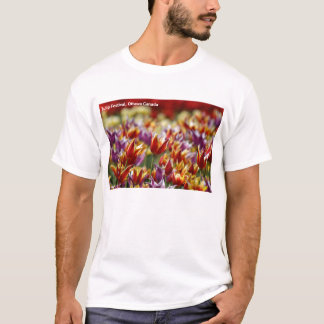 Mångfärgade tulpan tee