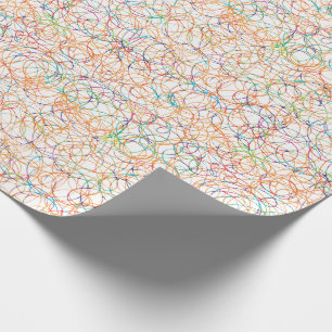 Mångfärgat klottrar presentpapper