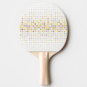Mångfärgat pricka bakgrund pingisracket