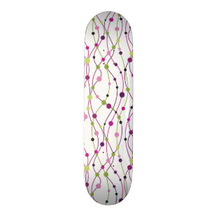 Mångfärgat pricka bakgrund skateboard bräda 20,5 cm