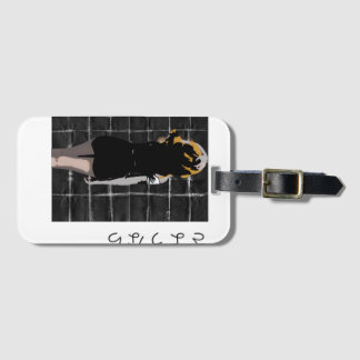 Mangformad design med ord adjö på japanska bagagebricka