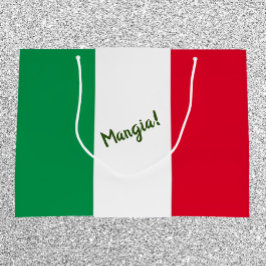 Mangia Italia Flagga Red White och Grönt