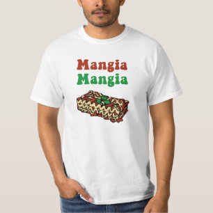Mangia Mangia italiensk matT-tröja Tee