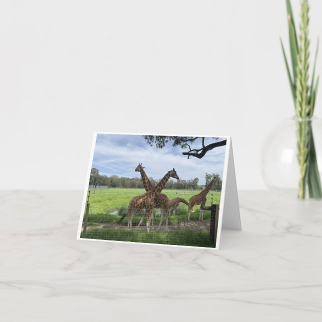 Mängkort - Giraffe Kärlek-kort Kort (Framsida)