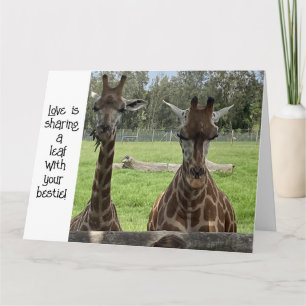 Mängkort - Giraffe Kärlek-kort Kort