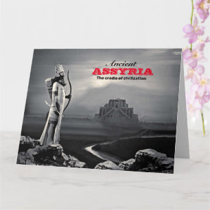 Mångkott för assyrien-hälsning kort