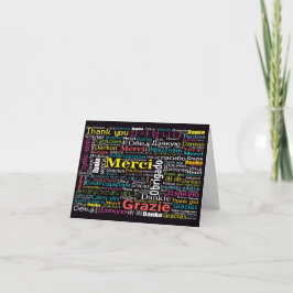 Mångkulturellt Tack eller Tomt Kort