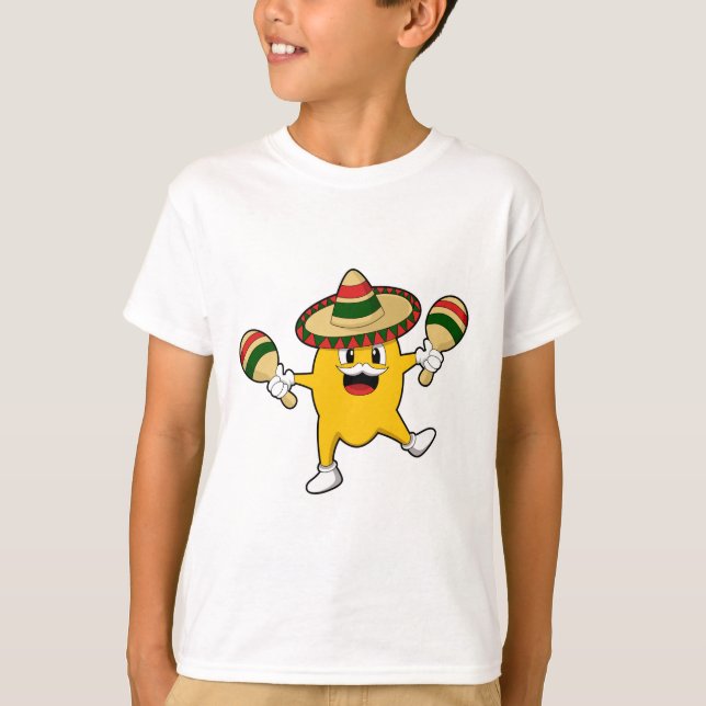 Mango as Musician med Maraca T Shirt (Framsida)