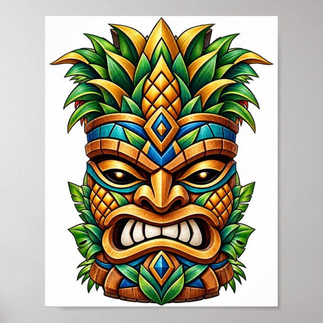 Mango Crown Tiki Affisch (Framsidan)