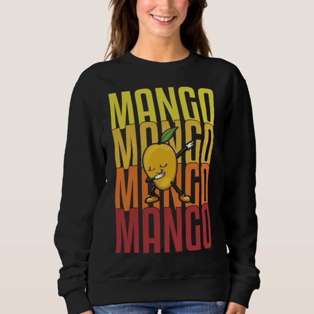 Mango Dabbing Fruit Funny Women Mango Kärlek T Shirt (Framsida)