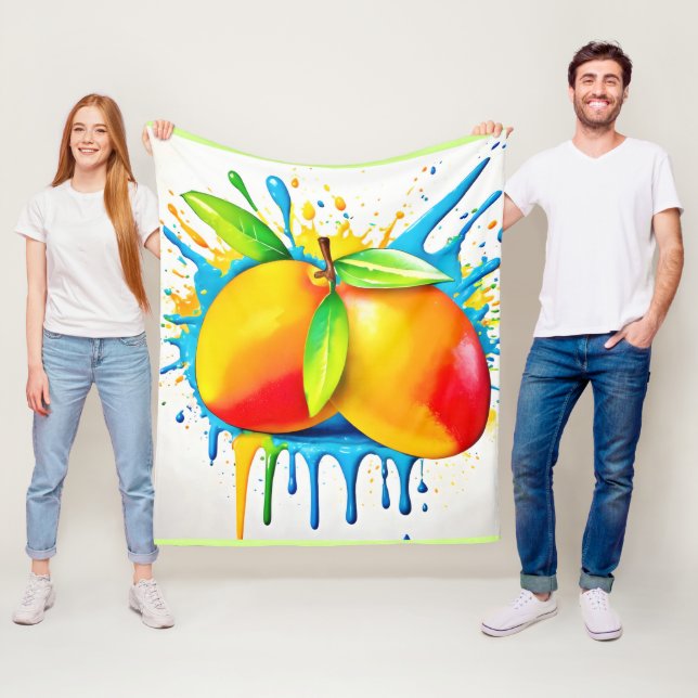 Mango Färgexplosion Fleecefilt (På plats)