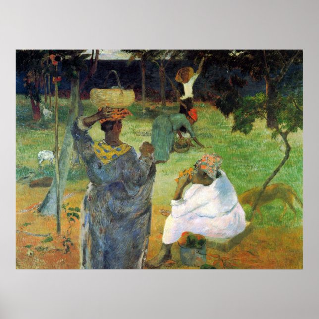 Mango Fruit av Eugène Henri Paul Gauguin Poster (Framsidan)