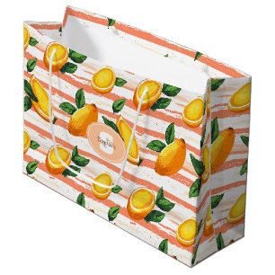 Mango Fruit Mönster med Grönt Löv