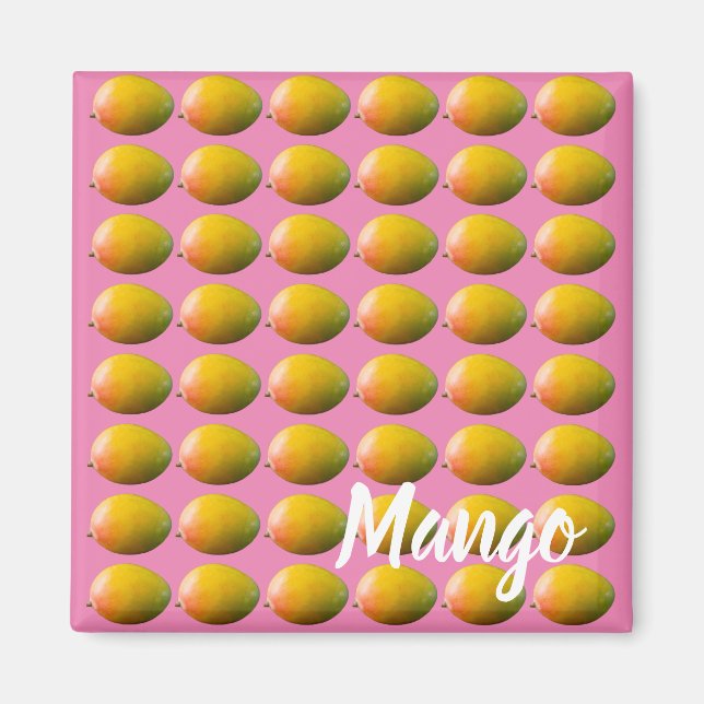 Mango Fruit Pattern for Vegetarian and Vegan Magnet (Framsidan)