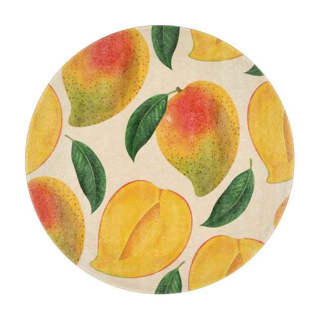 Mango Fruit Seamless Mönster (Framsidan)