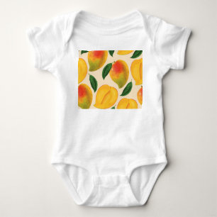 Mango Fruit Seamless Mönster T Shirt