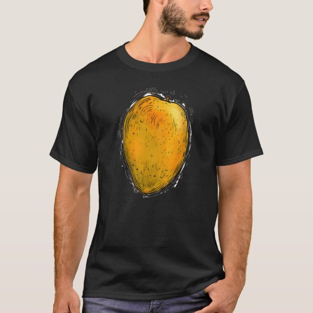 Mango Frukt DIY Par Grupp Fest Halloween Kostym T Shirt (Framsida)