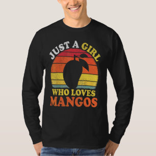 Mango Frukt Vintage Bara En Tjej Som Älskar Mangos T Shirt