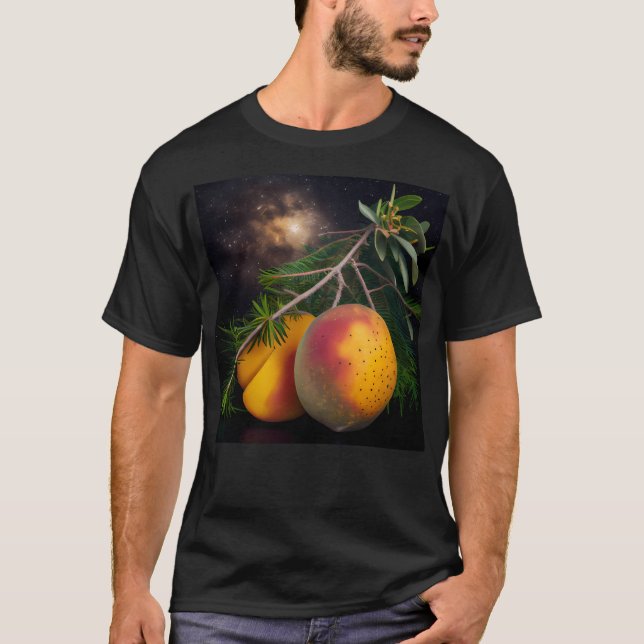 Mango Gräs och en Gnistra Digital Målning T Shirt (Framsida)