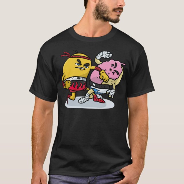 MANGO KICKBOXING food boys födelsefödelseår T Shirt (Framsida)