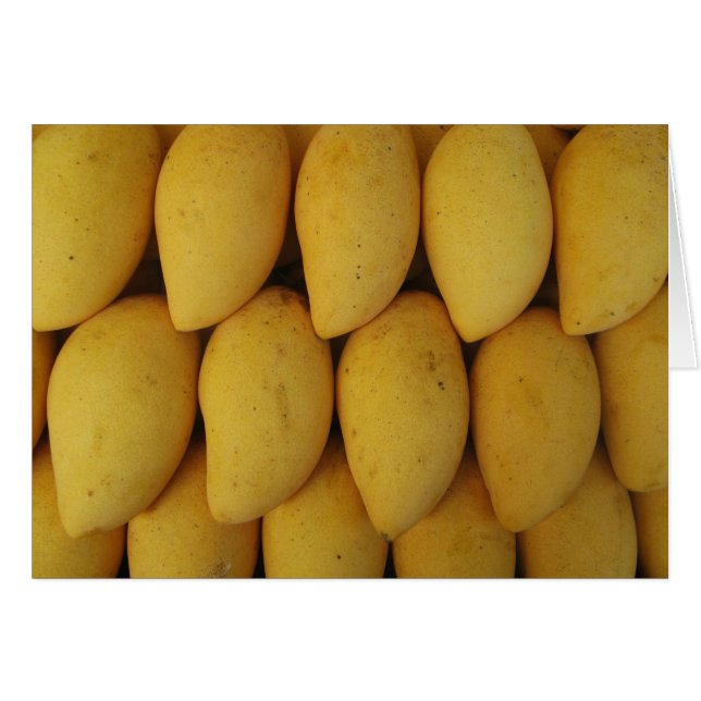 Mango-kort Hälsningskort (Framsidan Horizontal)
