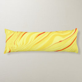 Mango-kräm, med böjt rött eller korallinje kroppskudde