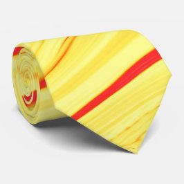 Mango-kräm, med böjt rött eller korallinje slips