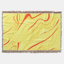 Mango kräm med rött eller koralt böjt slaganfall filt