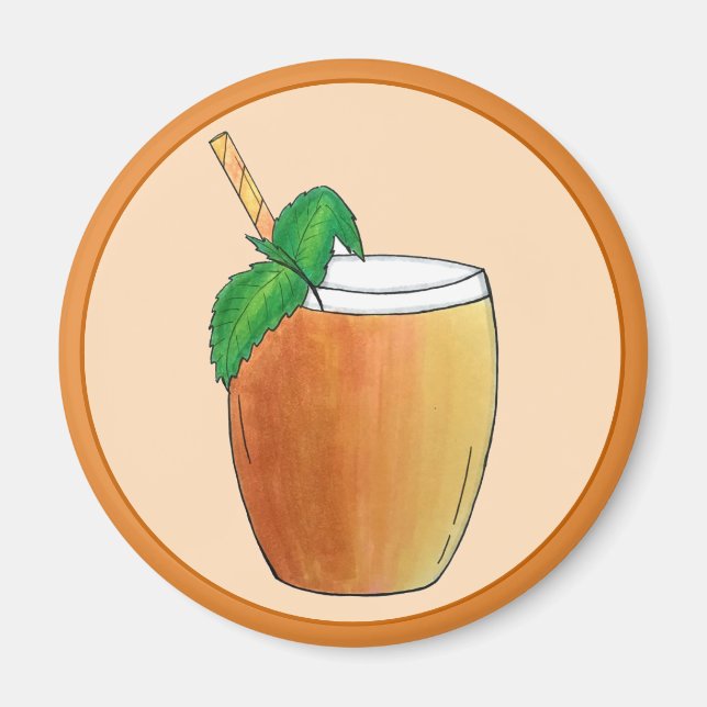 Mango Lassi-fräschning av den indiska Yogurt Fruit Magnet (Framsidan)