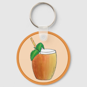 Mango Lassi-fräschning av den indiska Yogurt Fruit Nyckelring