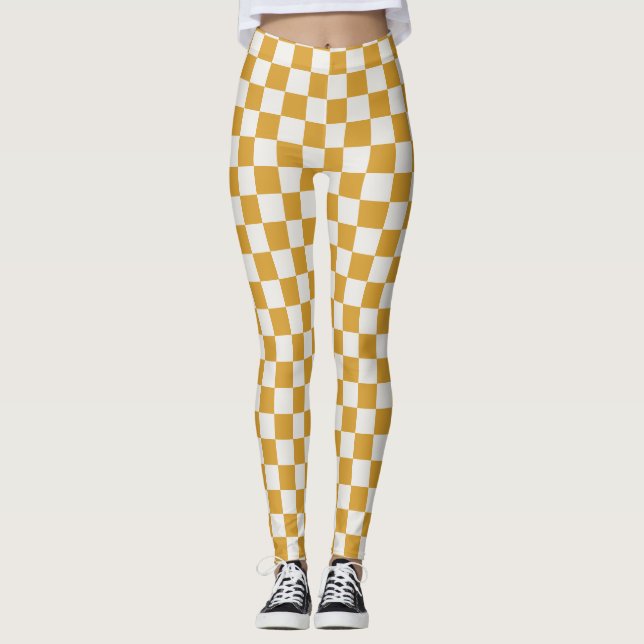 Mango Mojito Checkerboard Leggings - Fet & Bright (Framsida)