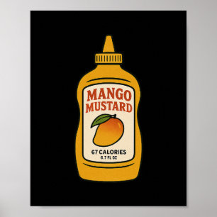 Mango Mustard 67 Six Seven 6-7 - Roligt Brainrot K Poster