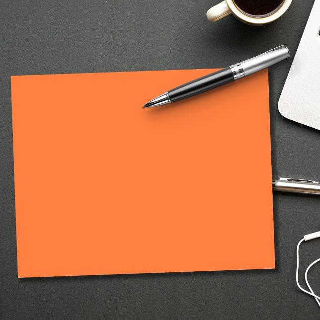 Mango Orange Solid Färg | Klassisk | ELEGANT Anteckningsblock (Skapare uppladdad)