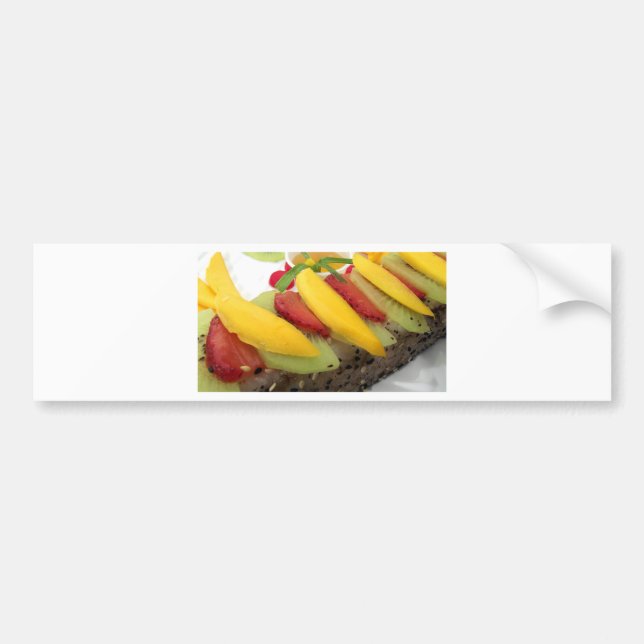 Mango Ris Sushi Food Plate Meal Cuisine Bildekal (Framsidan)