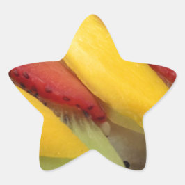 Mango Ris Sushi Food Plate Meal Cuisine Stjärnformat Klistermärke