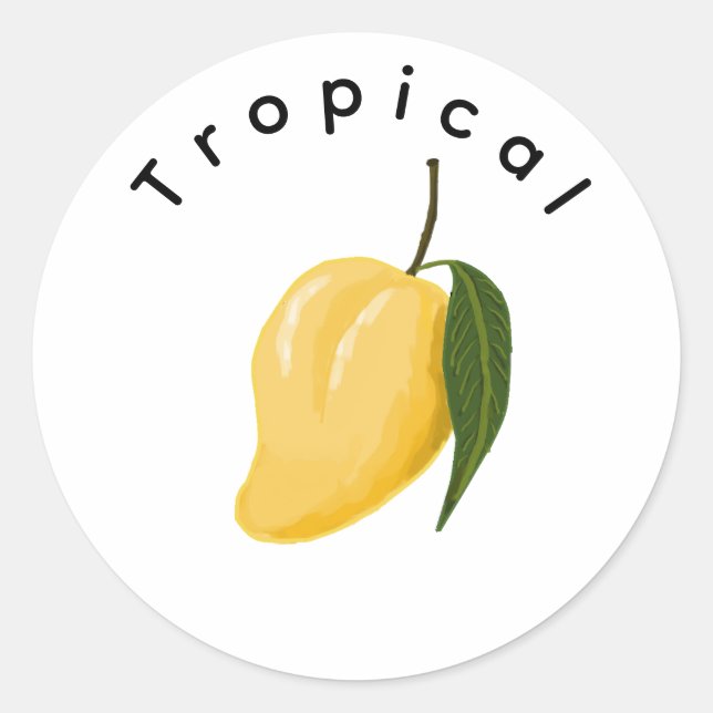 Mango Runt Klistermärke (Framsida)