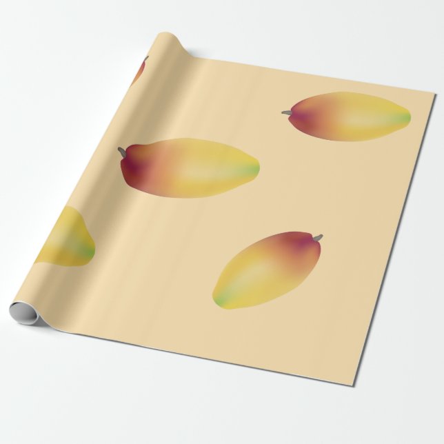 Mango som slår in papper presentpapper (Utrullad)