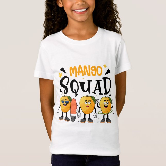 Mango Squad Summer Funny Mango Fruit Älskare T Shirt (Framsida)