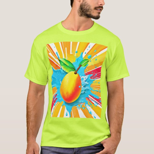 Mango Stänk Delight T Shirt (Framsida)