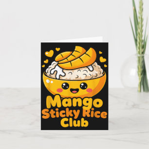 Mango Sticky Rice Club Kawaii Thailändsk efterrätt Kort