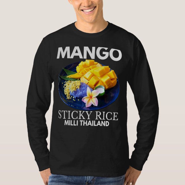 Mango Sticky Ris Milli Thailand Sommar Food I 1 1 T Shirt (Framsida)